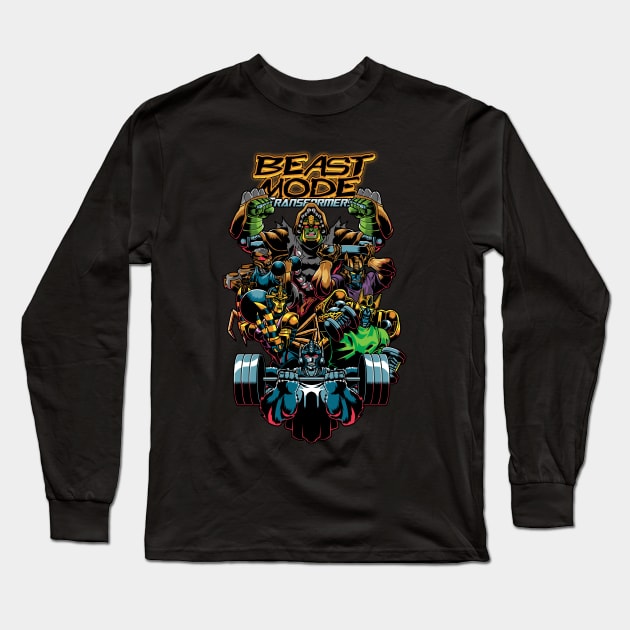 Beast Mode Transformers Long Sleeve T-Shirt by GRNASKD